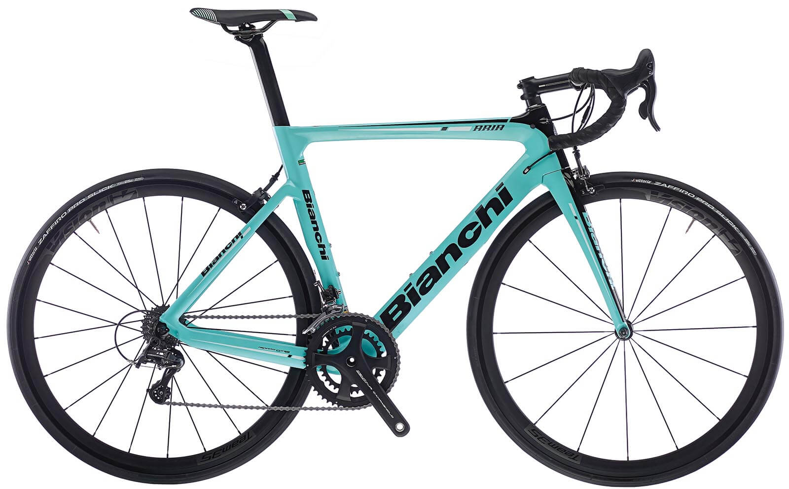 Bianchi Aria mit Campa Potenza und leichten Hochprofil Laufräder
