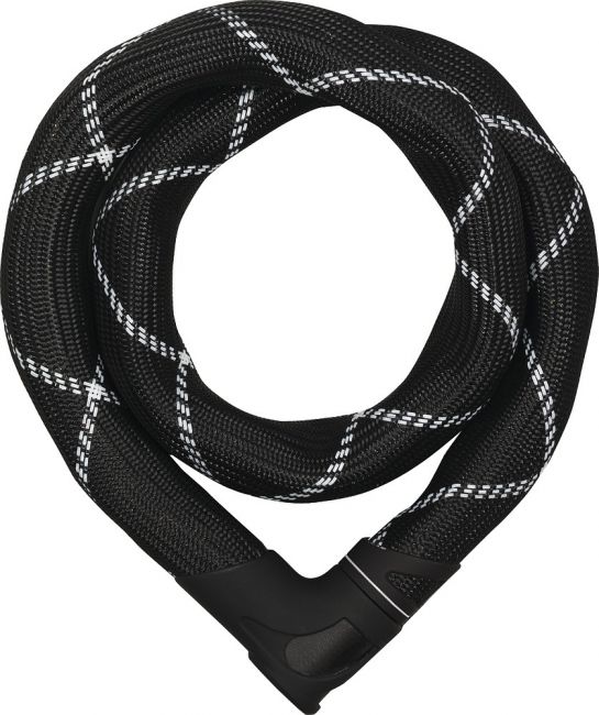 Abus Kettenschloss Iven Chain 8210/110 - schwarz/weiß 110cm 
