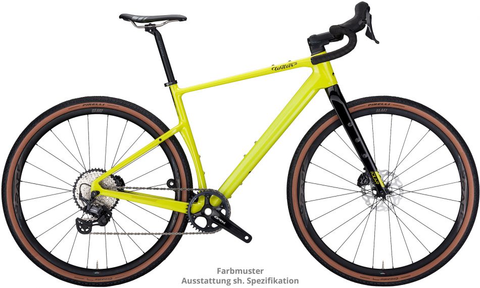 Wilier Adlar Gravel - Shimano Grx 1x12 - Miche Graff XL - 2024 *Testrad* (Grösse: L | Farbe: C7 Lime / Black Glossy) 