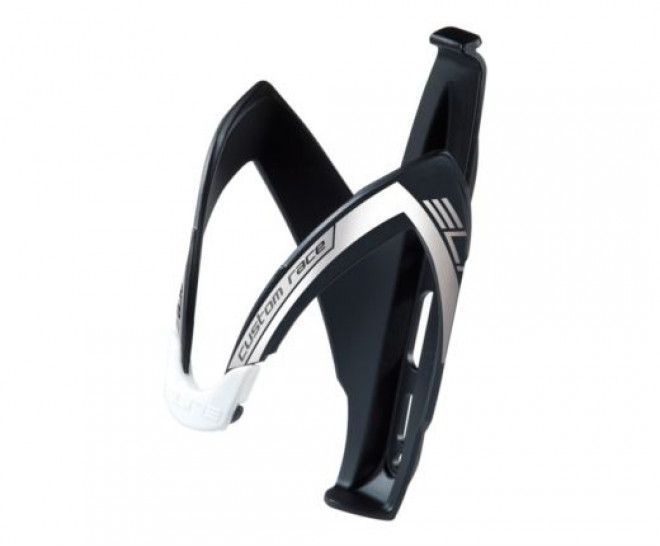 ELITE Flaschenhalter CUSTOM RACE schwarz/weiss matt 