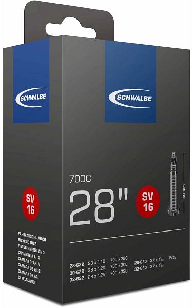 Schwalbe Schlauch Nr. 16 (SV 40mm) 28" 